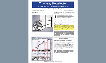 Thackray’s Newsletter 2026 January