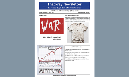 Thackray’s Newsletter 2026 March
