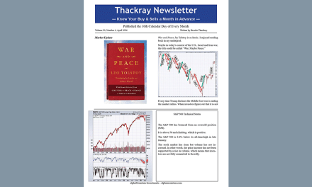 Thackray’s Newsletter 2026 April