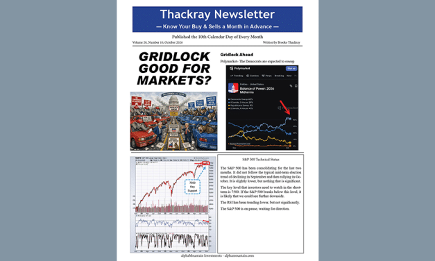 Thackray’s Newsletter 2026 October